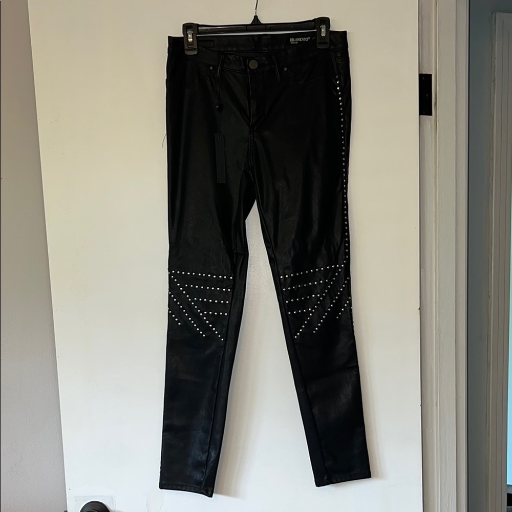 BlankNyc faux leather Studded Women's pants NWT